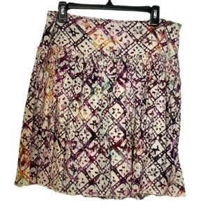GAP Batik Dyed Cotton Midi Skirt